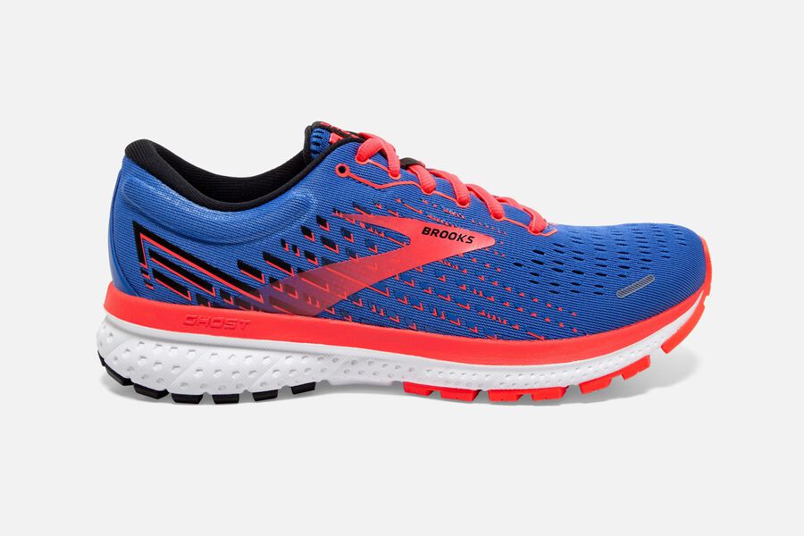 Brooks Ghost 13 Road Running Shoes - Womens - Blue/Orange - FH2069538